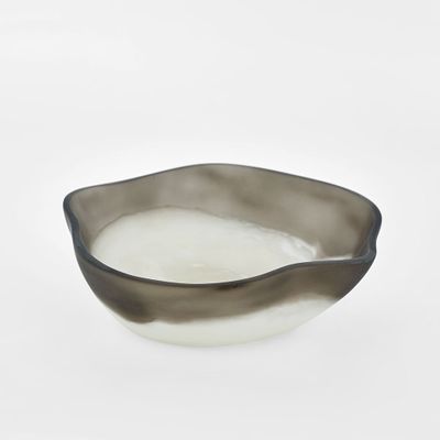 Halo Bowl Small Swirl Resin B&W