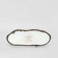 Halo Platter Swirl Resin B&W