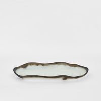 Halo Platter Swirl Resin B&W