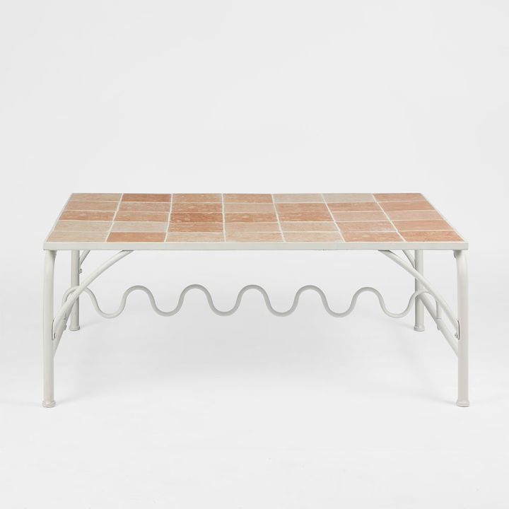 Wira Coffee Table Outdoor White with tiled top