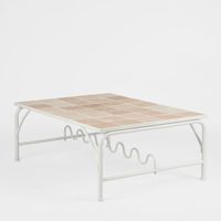 Wira Coffee Table Outdoor White with tiled top