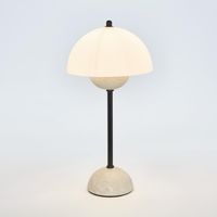 Tondo Travertine Table Lamp