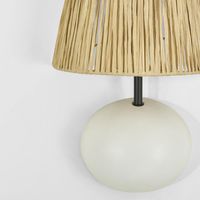 Cove Wall Light Wall Light with Raffia Shade
