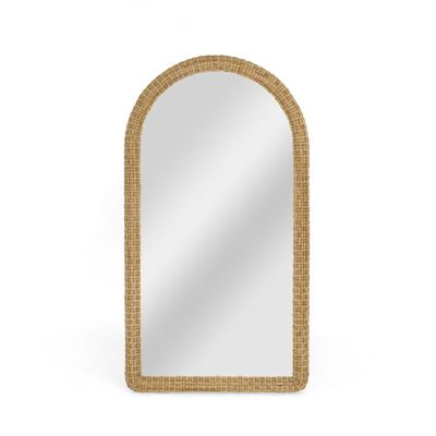 Long Island Mirror  Arch Rattan