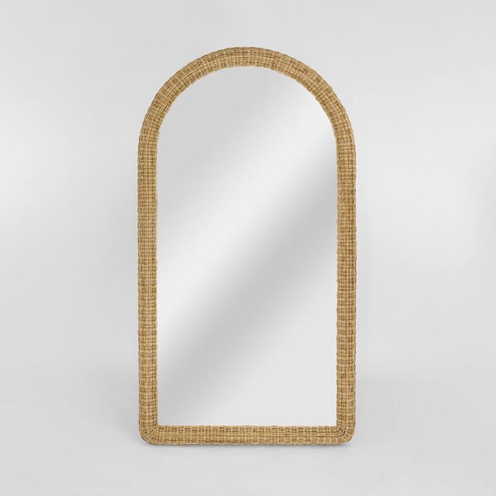 Long Island Mirror  Arch Rattan