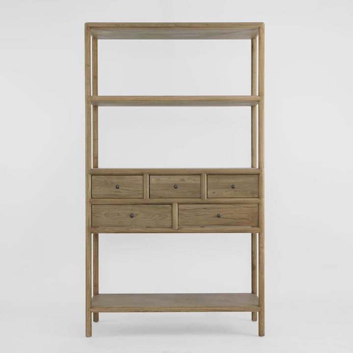 Cambridge 5 Drawer Shelf Elm Natural