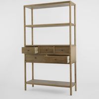 Cambridge 5 Drawer Shelf Elm Natural