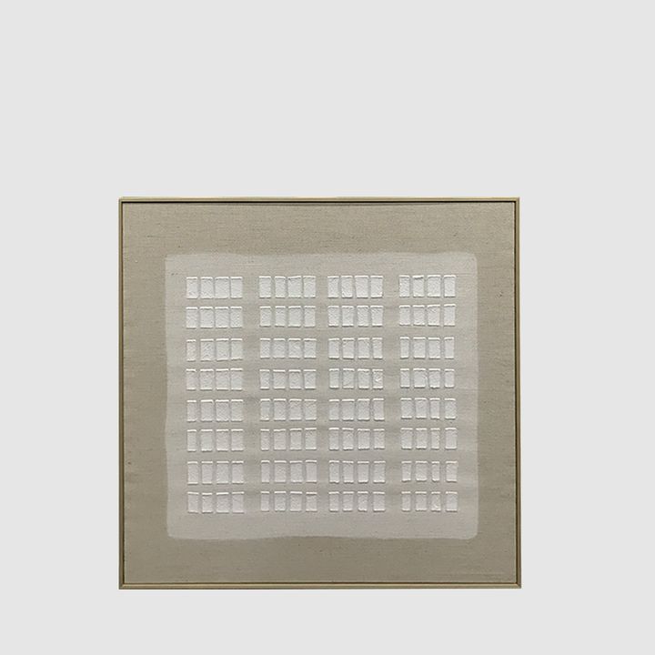 SquaresII Textured Linen Wall Art 100x100cm