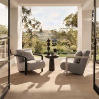 Argo Armchair Ecru with white frame Outdoor