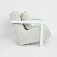Argo Armchair Ecru with white frame Outdoor