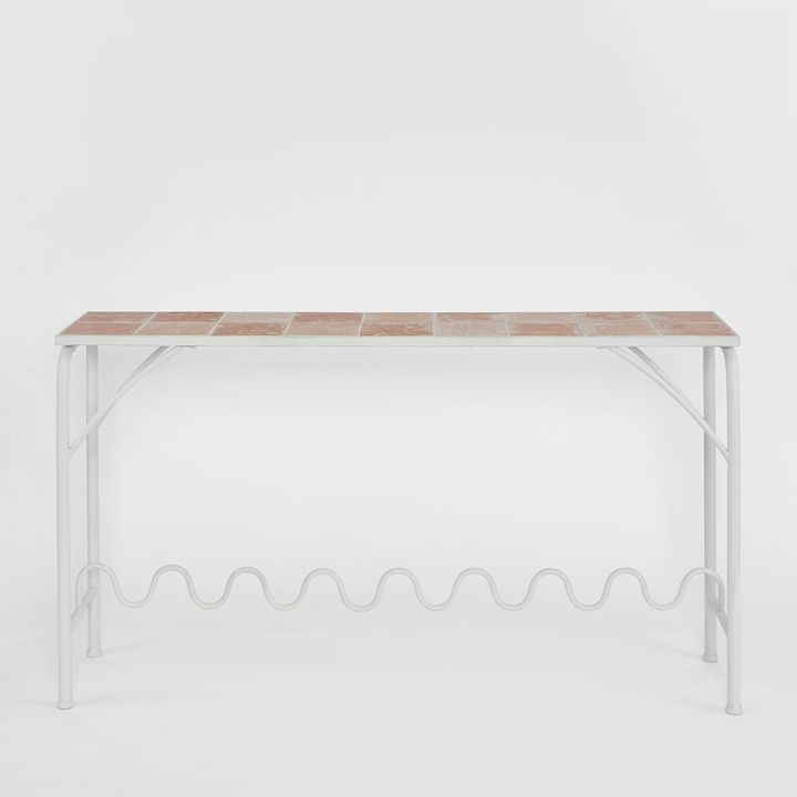 Wira Console Outdoor White with tiled top
