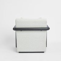 Argo Armchair Ecru with black frame Outdoor