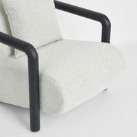 Argo Armchair Ecru with black frame Outdoor