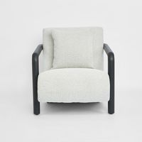 Argo Armchair Ecru with black frame Outdoor