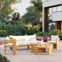 Cassius 3 Seat Sofa Natural Outdoor