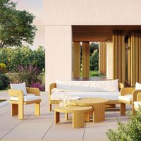 Cassius 3 Seat Sofa Natural Outdoor