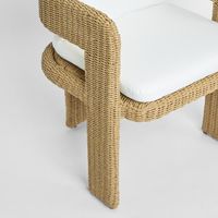 Cassius Outdoor Occasional Dining Chair Natural