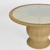 Cassius 1.2m Round Dining Table Natural Outdoor