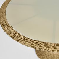 Cassius 1.2m Round Dining Table Natural Outdoor