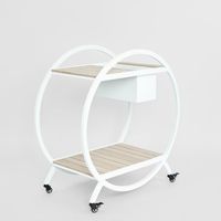 Ryder Bar Cart White Outdoor