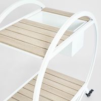 Ryder Bar Cart White Outdoor