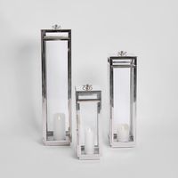 Charlotte Lantern Medium Nickel - Outdoor