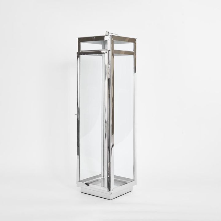 Charlotte Lantern Medium Nickel - Outdoor