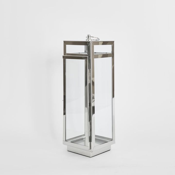 Charlotte Lantern Small Nickel