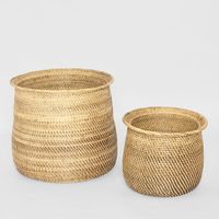 Hanna Rattan Basket Set Of 2