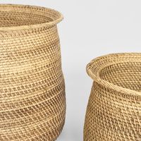 Hanna Rattan Basket Set Of 2
