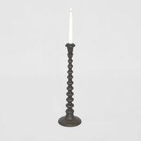 Ariel Cast Iron Candle Holder