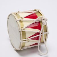 Rawhide Diamond Drum Medium Red