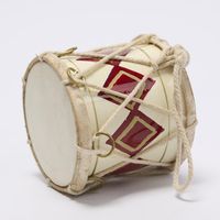 Rawhide Diamond Drum Small Red