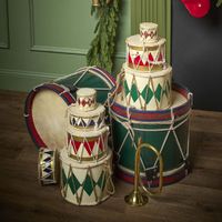 Rawhide Diamond Drum Small Red