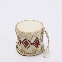 Rawhide Diamond Drum Small Red