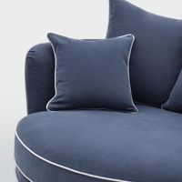 Noosa Hamptons Snuggle Chair Navy with White piping*