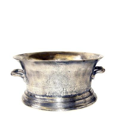 Oval Ice Bucket Medium Silver