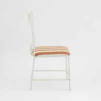 Wira Dining Chair Outdoor Terracotta/White Stripe Cushion