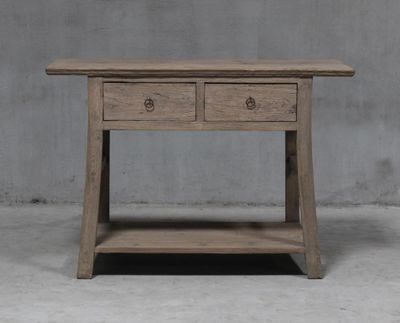 Henan 121cm Table with Drawers 130 Years Old