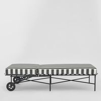 Sheffield Sunlounge Outdoor with B/W Stripe Cushion