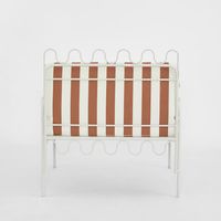 Wira Arm Chair Outdoor Terracotta/White Stripe Cushions