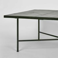 Sheffield Iron/Tiled Coffee Table Black -Outdoor