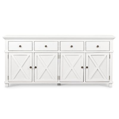 Sorrento 4 Door Hamptons 188cm Buffet White