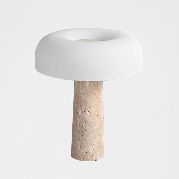 Morel Table Lamp Travertine
