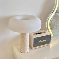 Morel Table Lamp Travertine