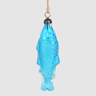 Hanging Fish Tree Decoration Blue