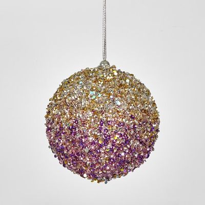 Ombre Glitter Bauble Pink