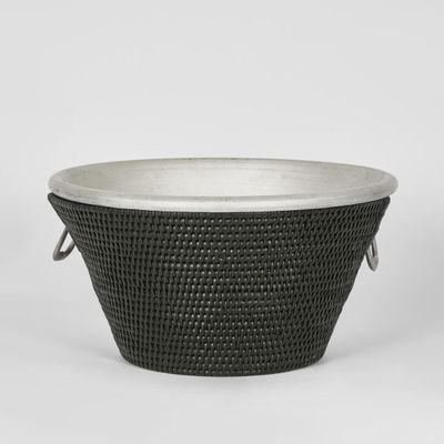 Paume Rattan Drinks Cooler Black