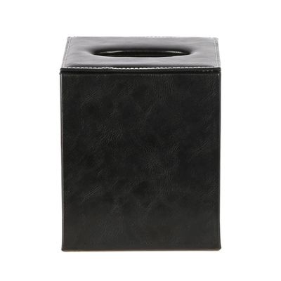 Genieve Square Tissue Box Black