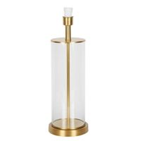 Iris Glass Table Lamp Base Antique Brass- Base Only